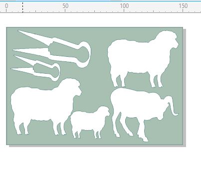 Shearing Sheep,lambs,farm,animals, 110 x 180mm